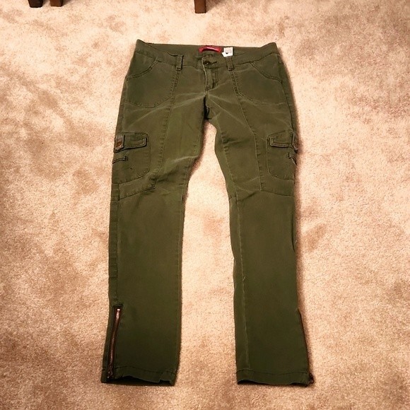 UNIONBAY Pants - Unionbay Green Khaki Cargo Skinny Jeans Size 9